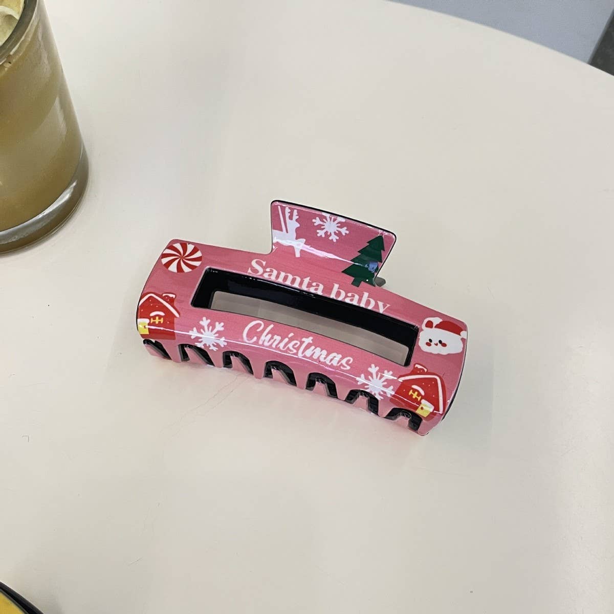 Christmas Reindeer Snowflake Hair Clip Shark Clip