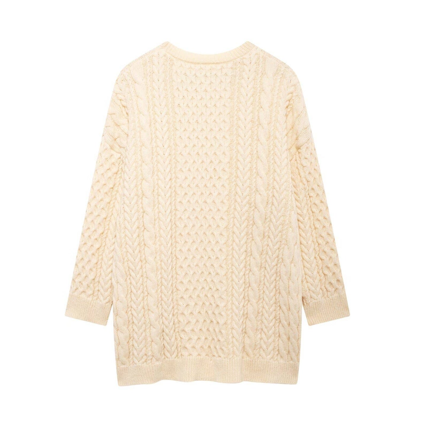 TWIST THICK VINTAGE PULLOVER CREWNECK SWEATER