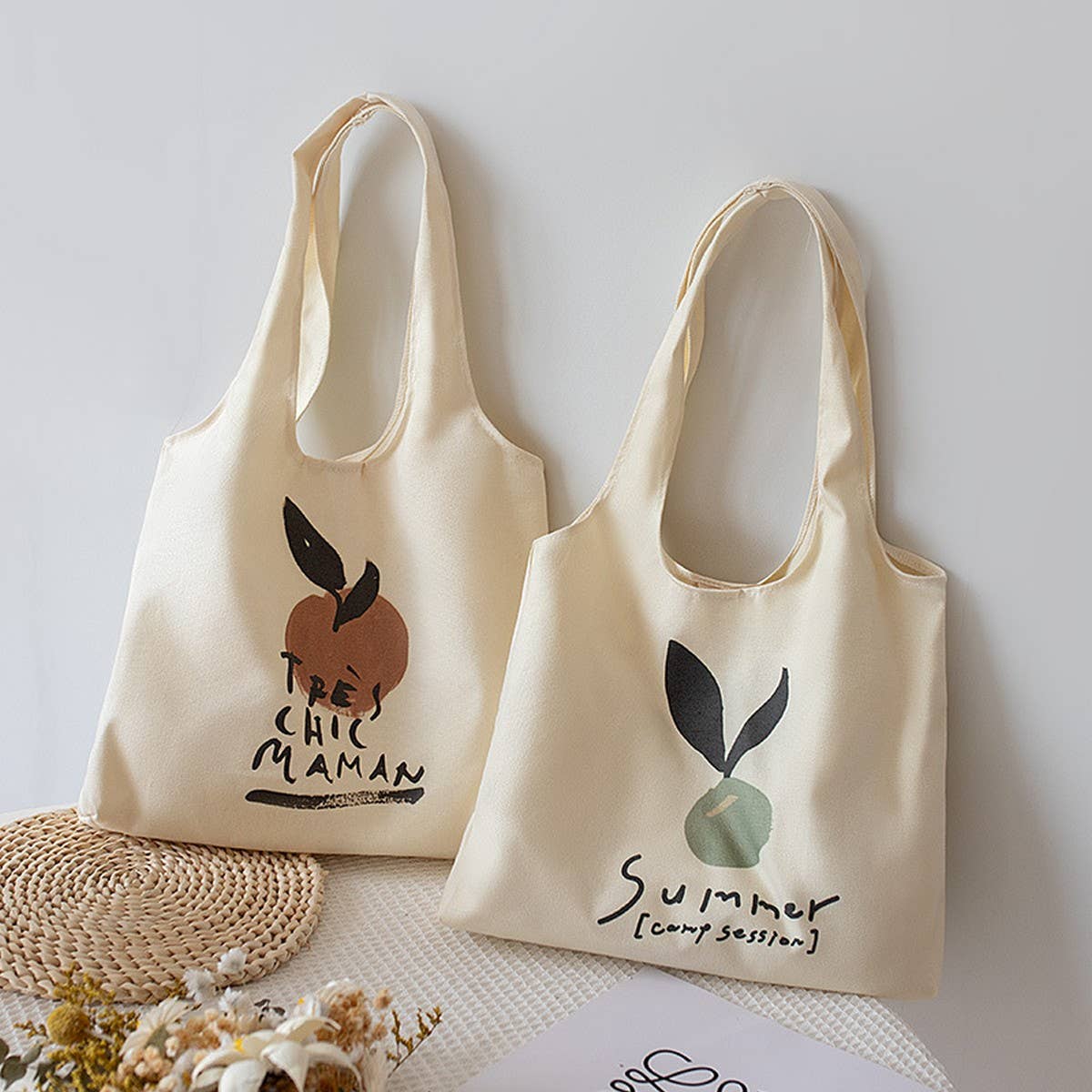 Minimalist Canvas Tote Bag for Women, Large Size_CWAB5624