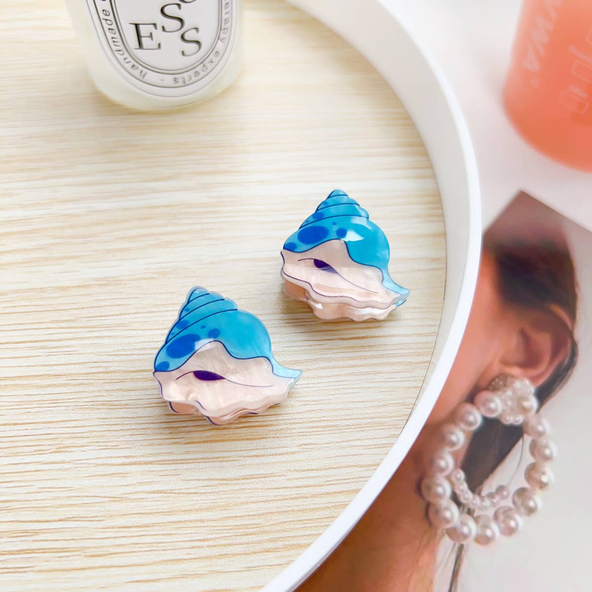 Q-version acrylic animal children's hair clips