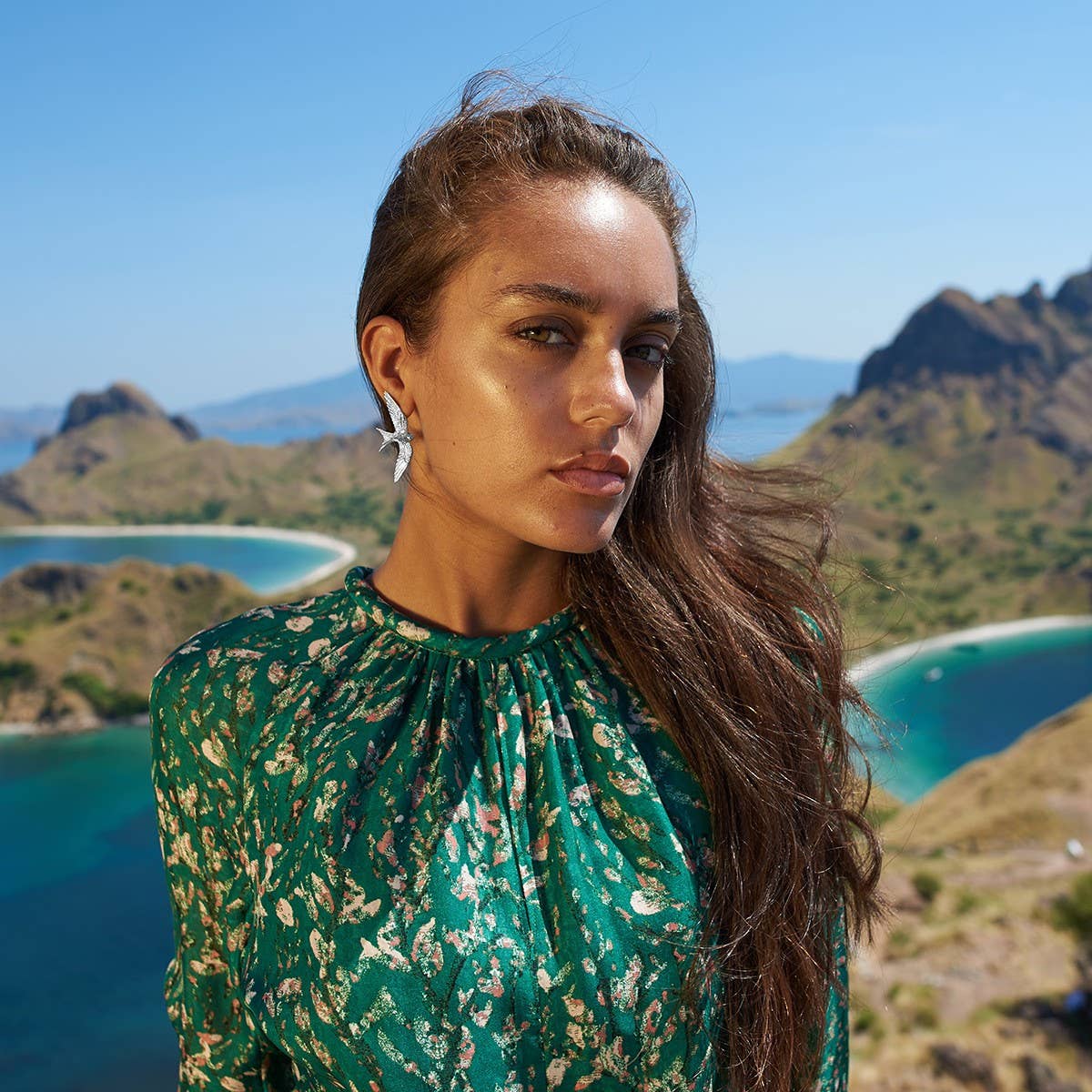 PERSONALIZED THREE-DIMENSIONAL BIRD EARRINGS_CWASC1642