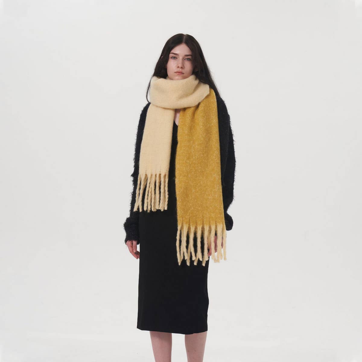 Autumn Winter Double-Color Faux Cashmere Scarf_CWASC0329