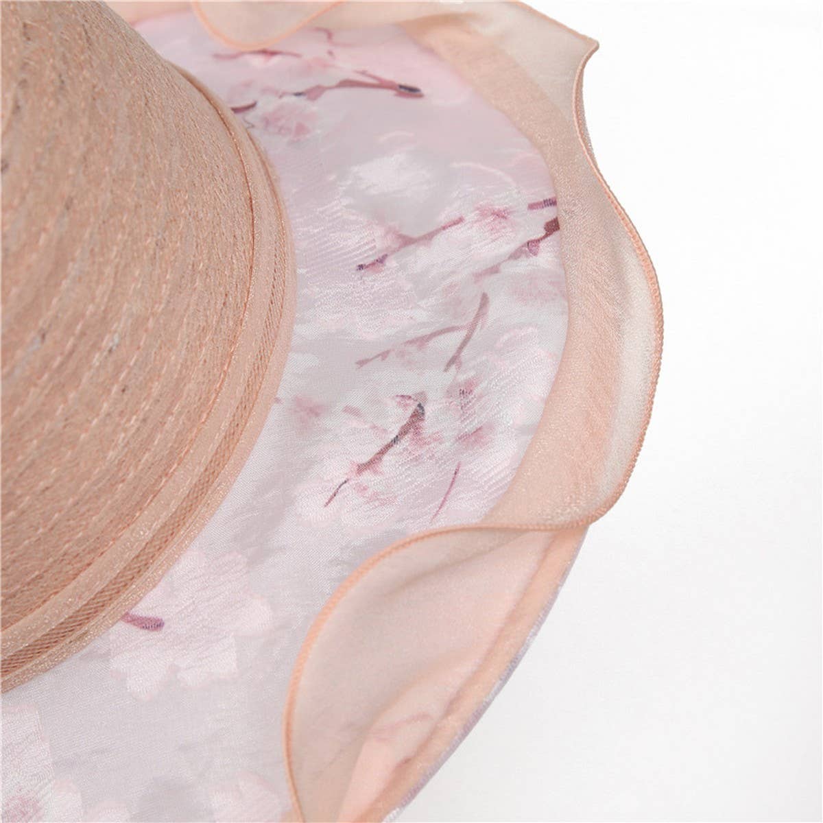 LACE FLOWER TRAVEL SUN HAT_CWAH1494