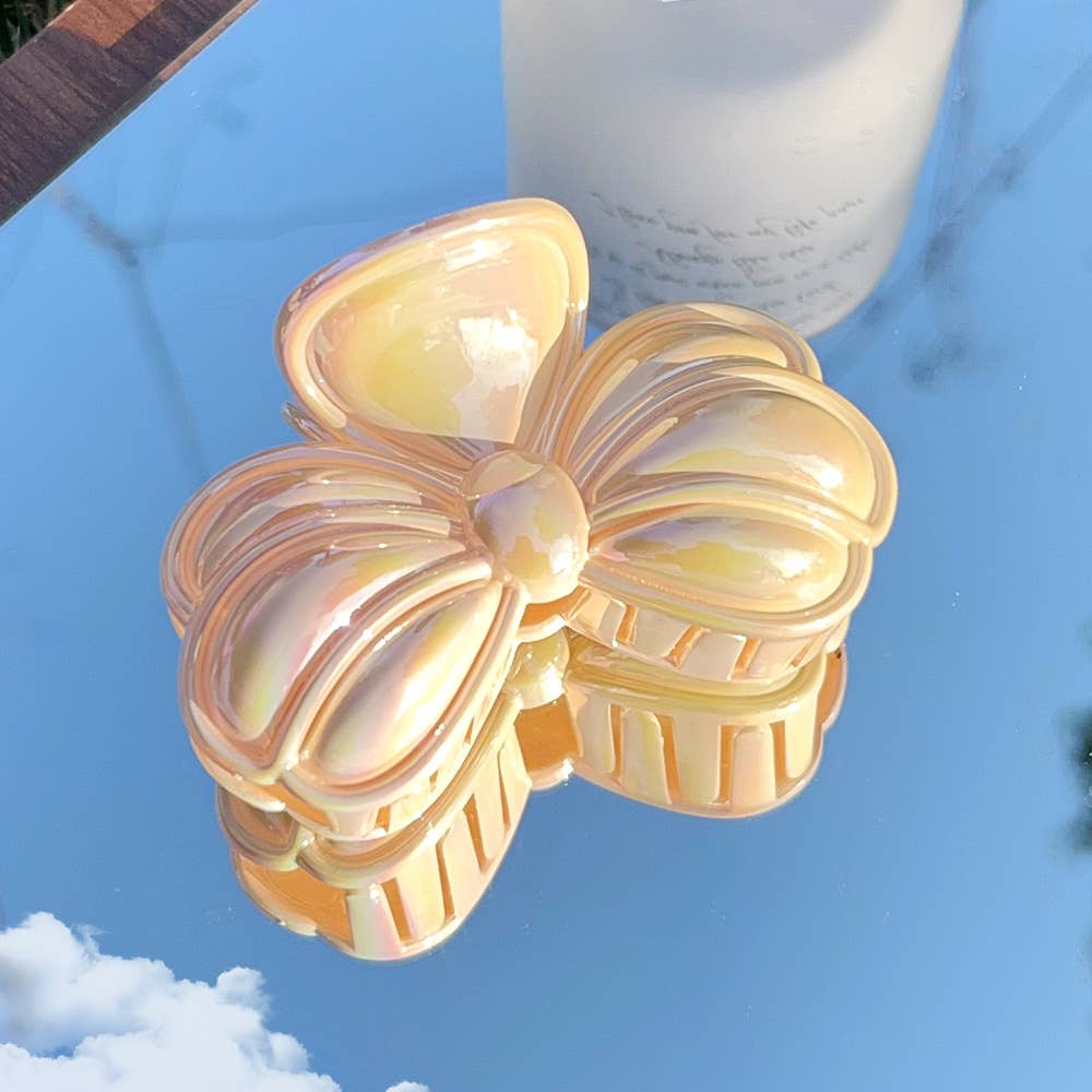 Candy gradient color fish tail bow tie hair grab