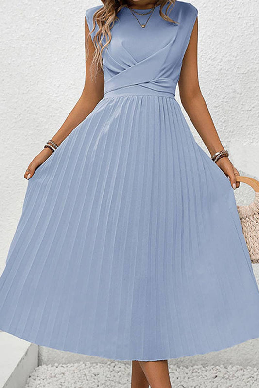 CWDMD4470_2024 SUMMER NEW SOLID COLOR DESIGN DRESS