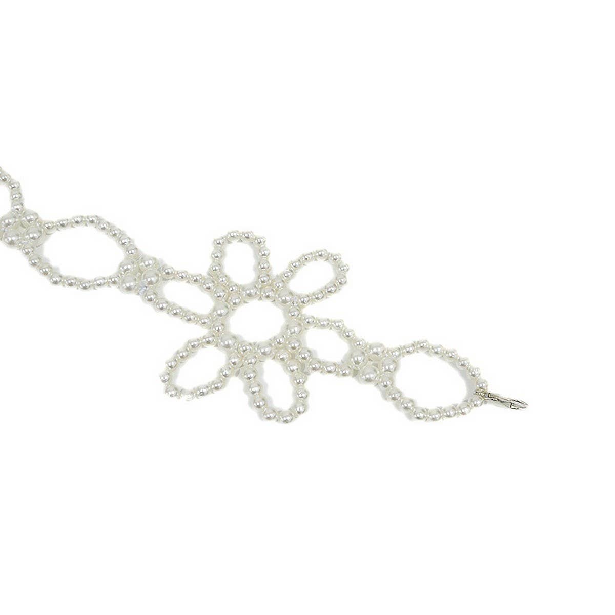 SIMPLECASUALFLOWERBUCKLE ELASTICWAIST CHAIN_CWABE0505