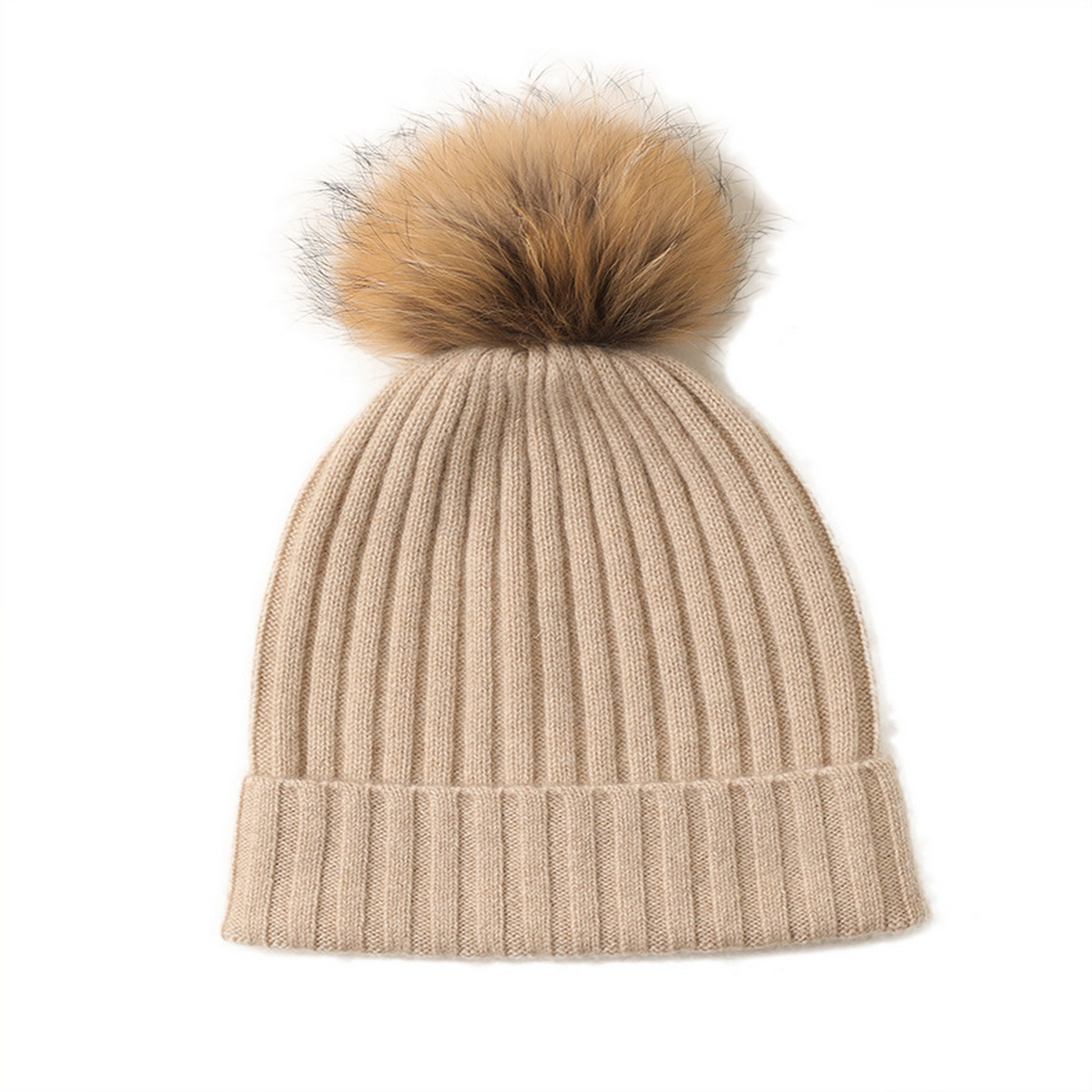 Cozy Wool Cone Hat with Fur Ball ? Women¡¯s Style_CWAH3998