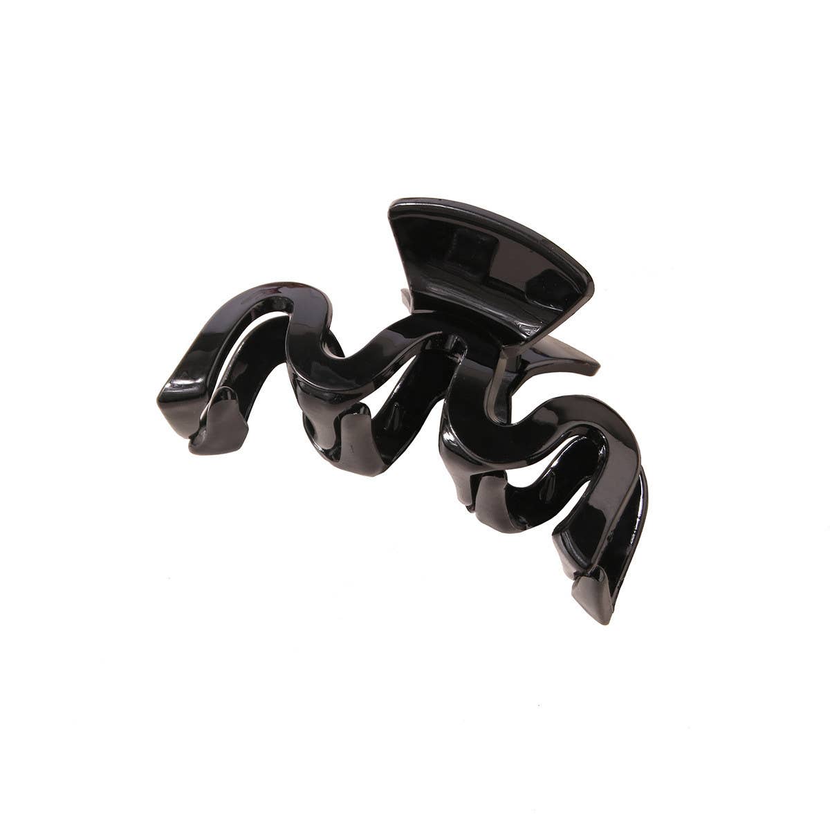 Wavy Back Hair Claw - Large Minimalist Shark Clip_CWAHA1051