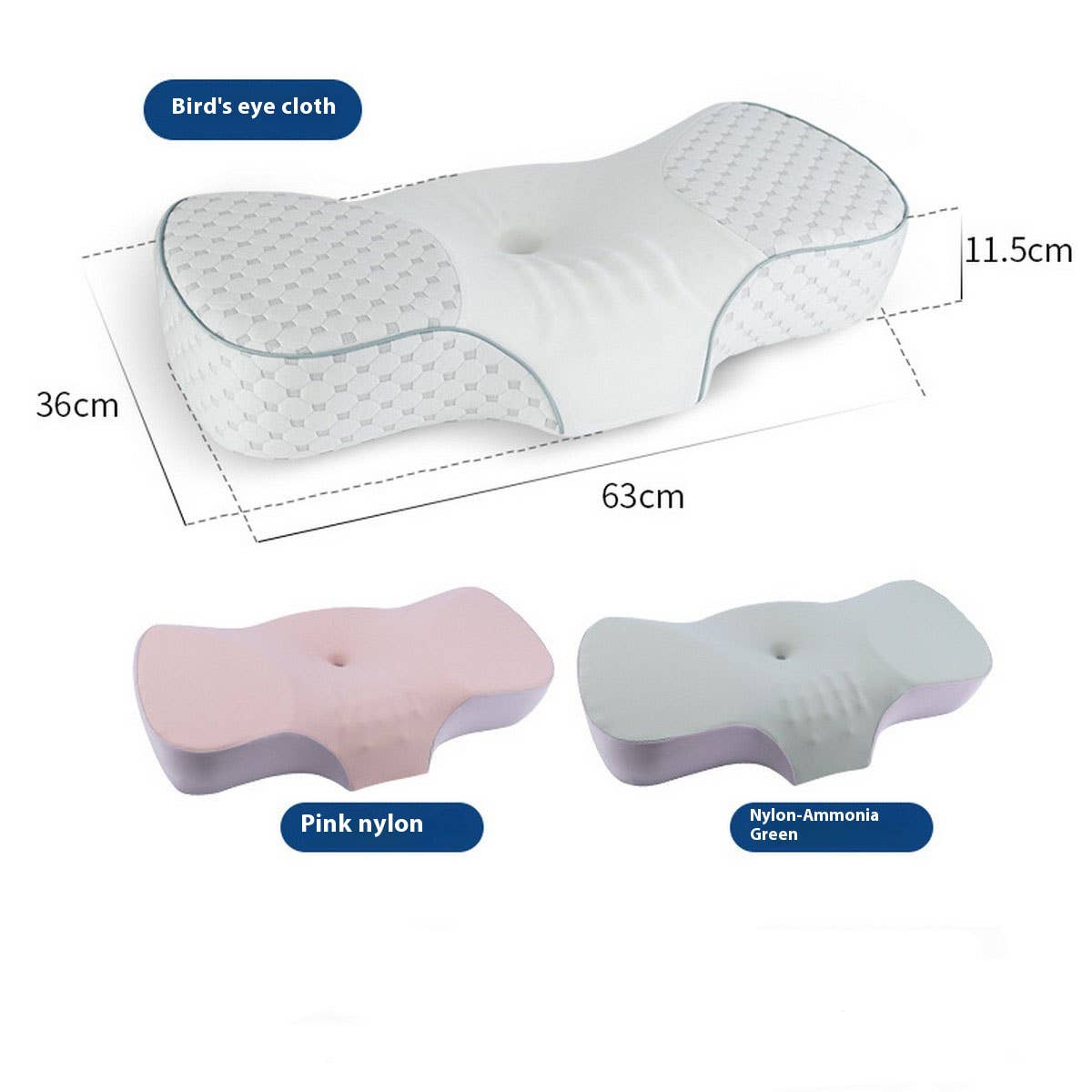 Natural Latex Neck Pillow, Non-Sink Sleep Support