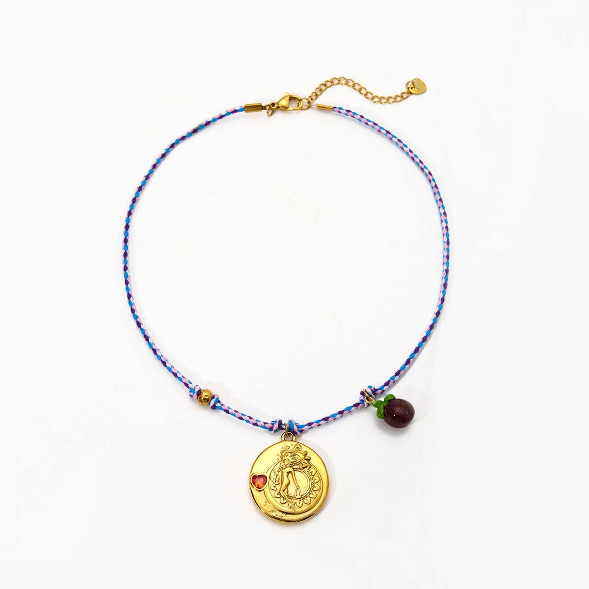 Handmade Rope Zodiac Necklace with Zircon