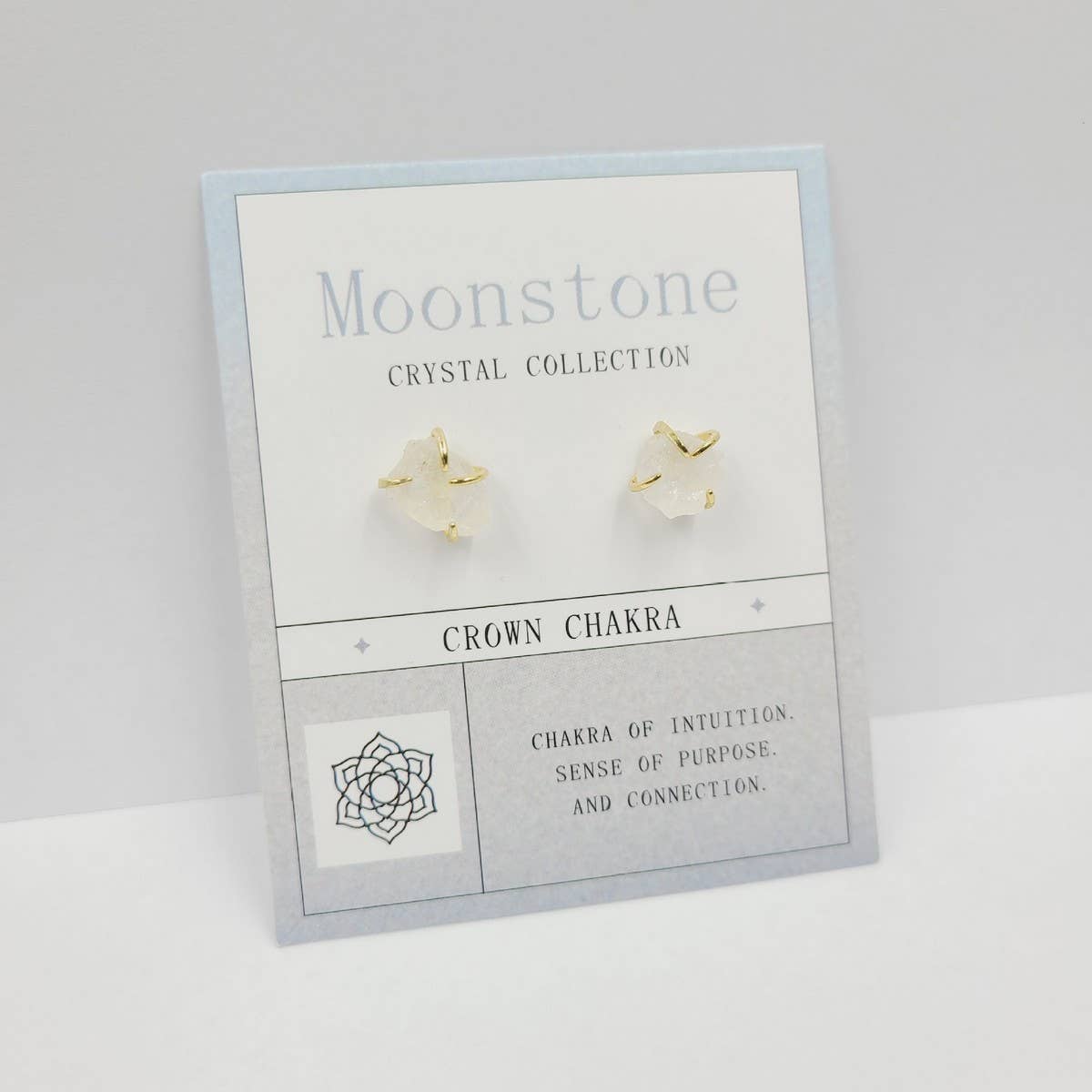 NATURAL STONE FOUR CLAW EARRINGS