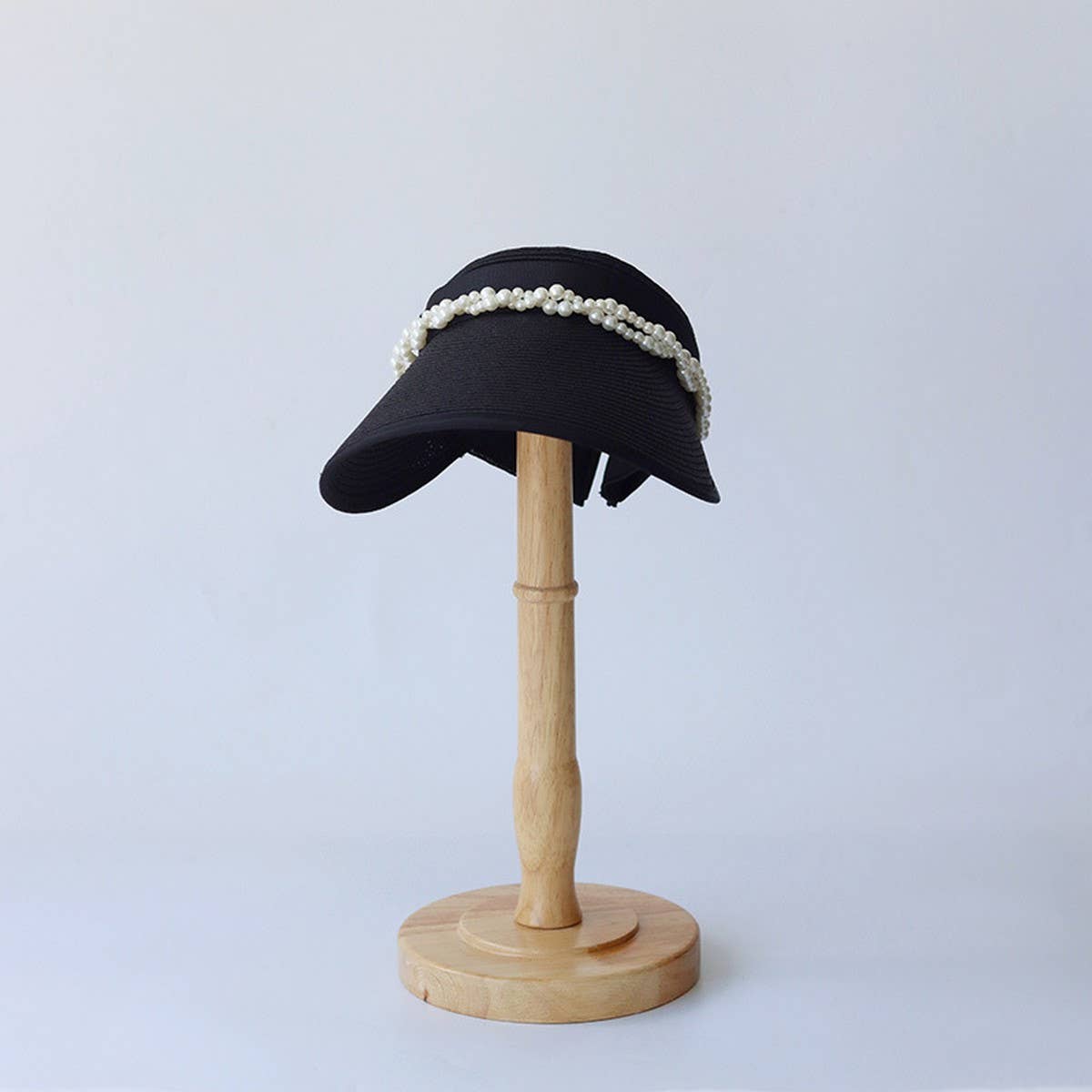 Summer high quality pearl sun hat_CWAH3571