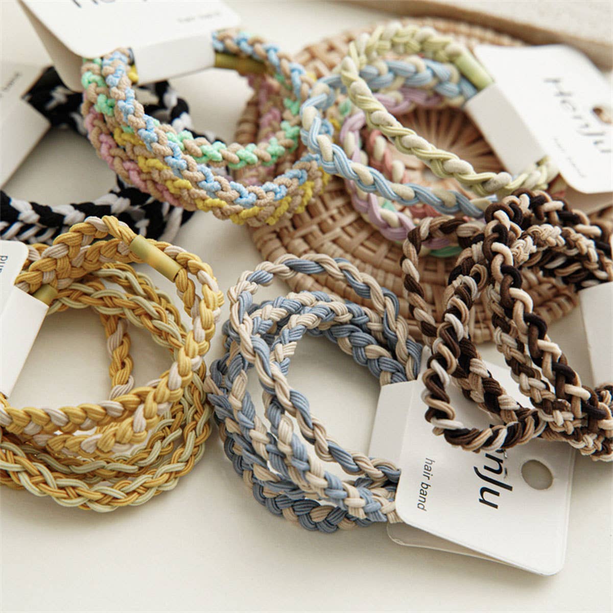 Candy Color Twisted Hair Ties , Cute Rubber Bands- CWAHA0339