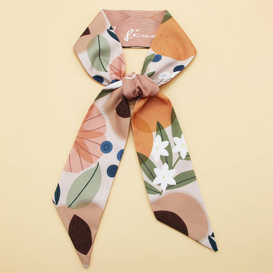 Floral Letter Print Scarf ? Headband & Bag Strap