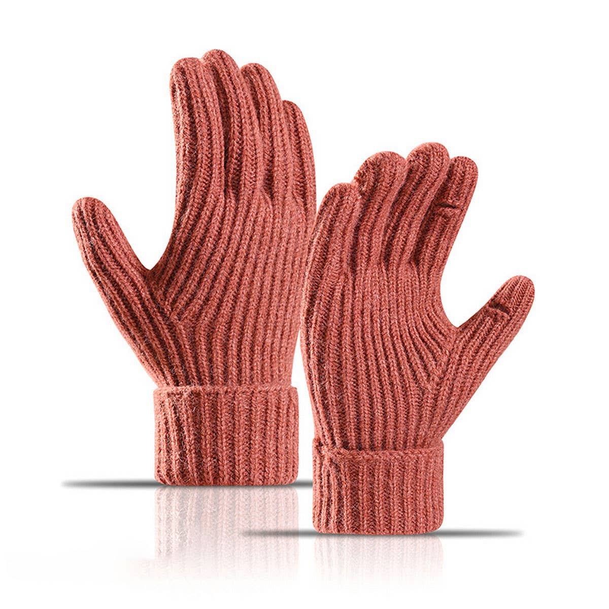 CWAG00591_WINTER KNIT FINGERLESS TOUCHSCREEN GLOVES