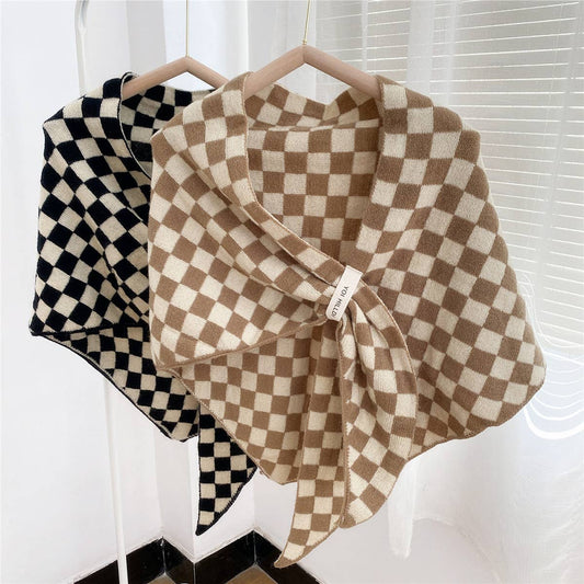 THICKENED WARM LARGE TRIANGLE SHAWL