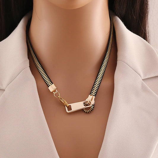 STYLISH DESIGN PERSONALIZED ZIPPER PULLER NECKLACE_CWAHA0885