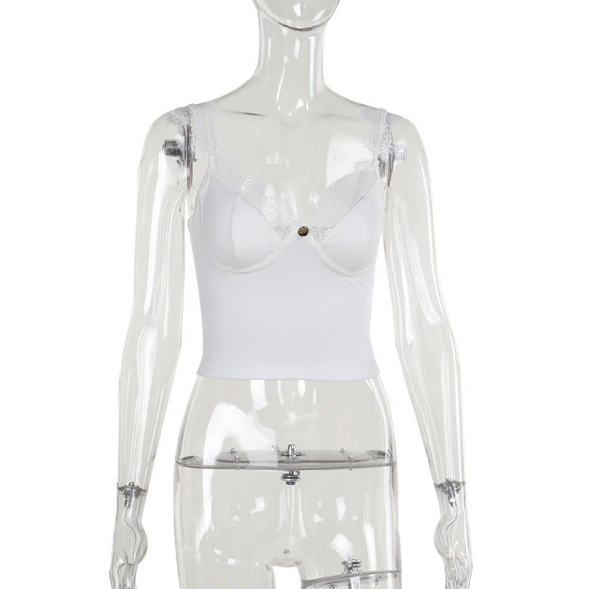 Street style Hot girl sexy lace halter top