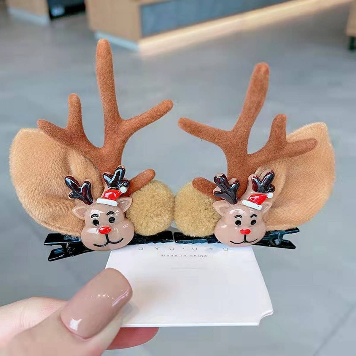CHRISTMAS CUTE ELK HORN HAIRPIN HAIR ACCESSORIES