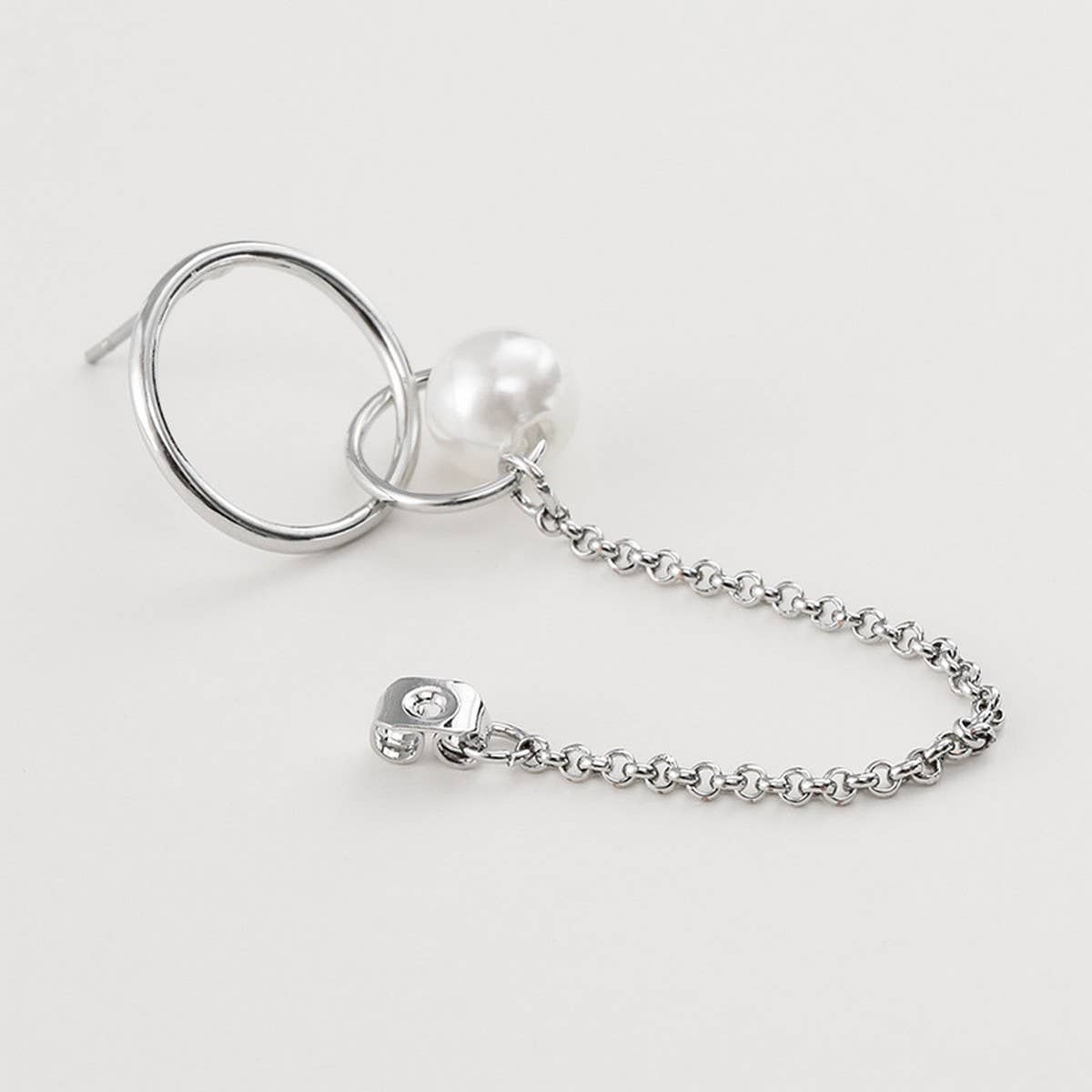 NEW CROSS PENDANT FASHION CHAIN PEARL EARRING SET