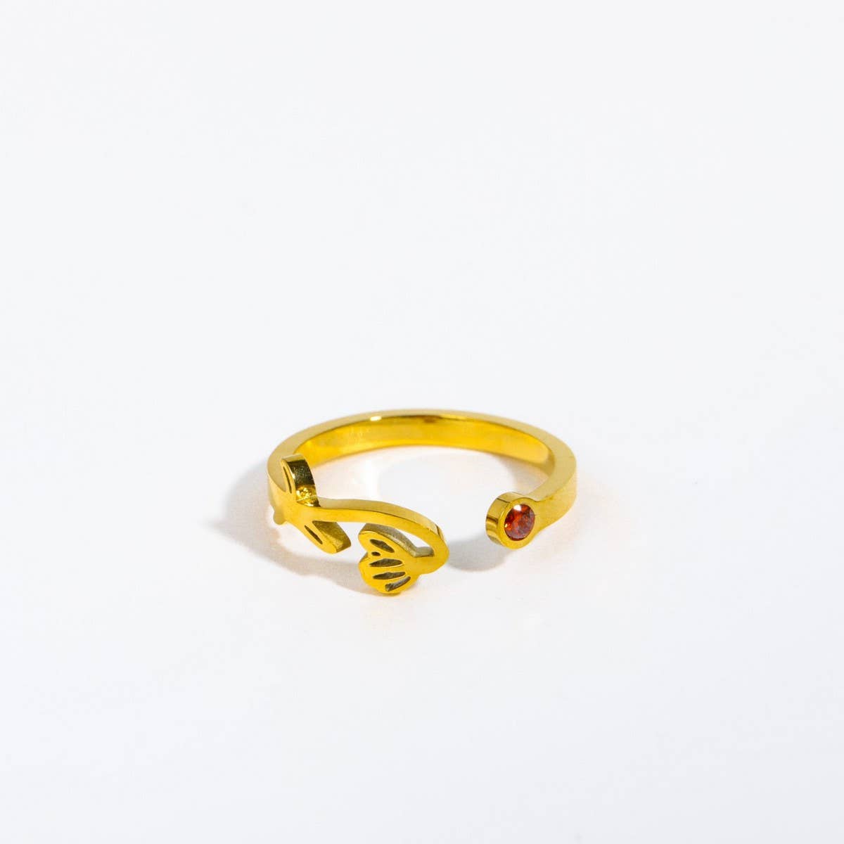 December Colored Zirconia Open Ring