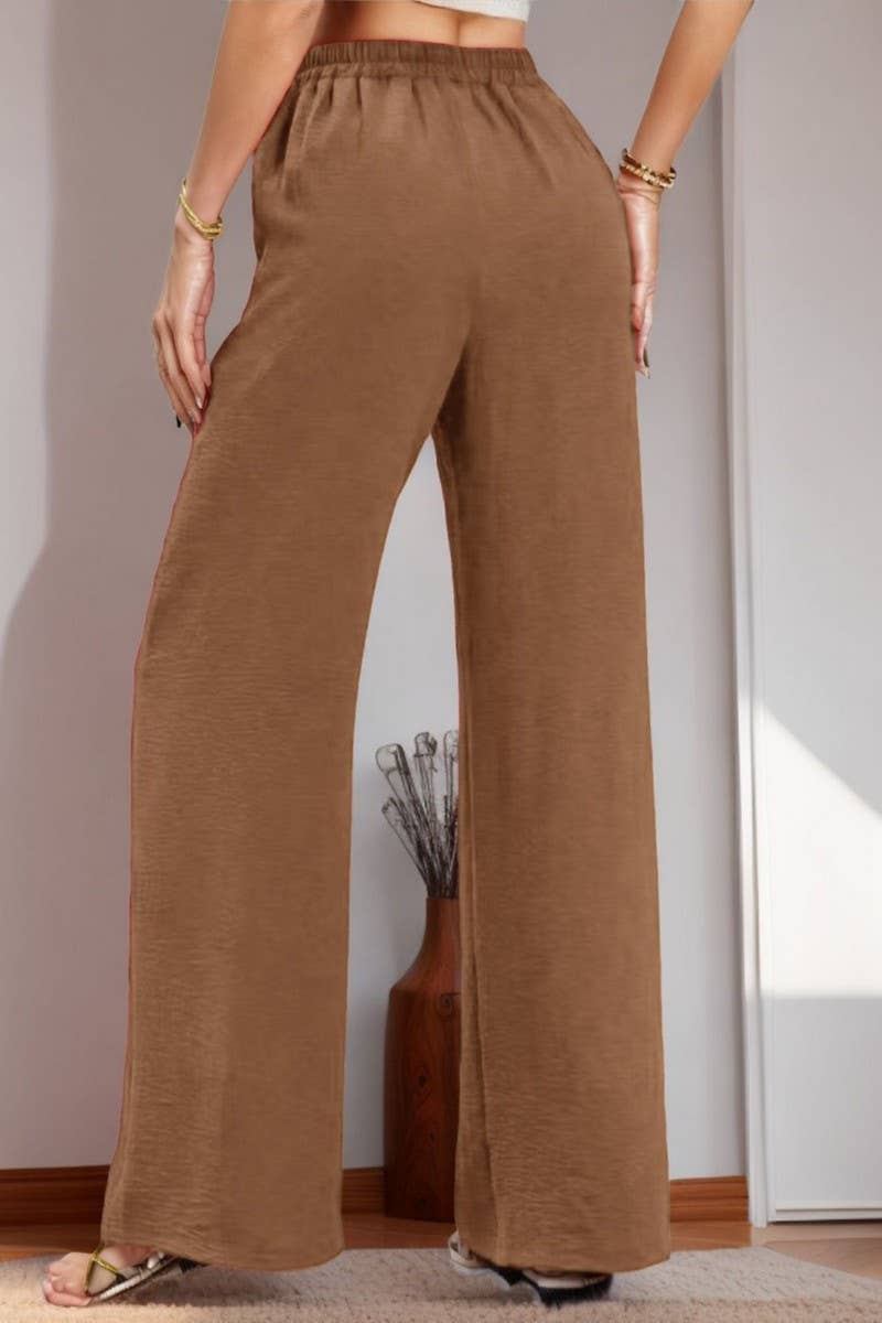 CWBLP1978_CASUAL DRAWSTRING WAIST POCKET RELAXED FIT PANTS