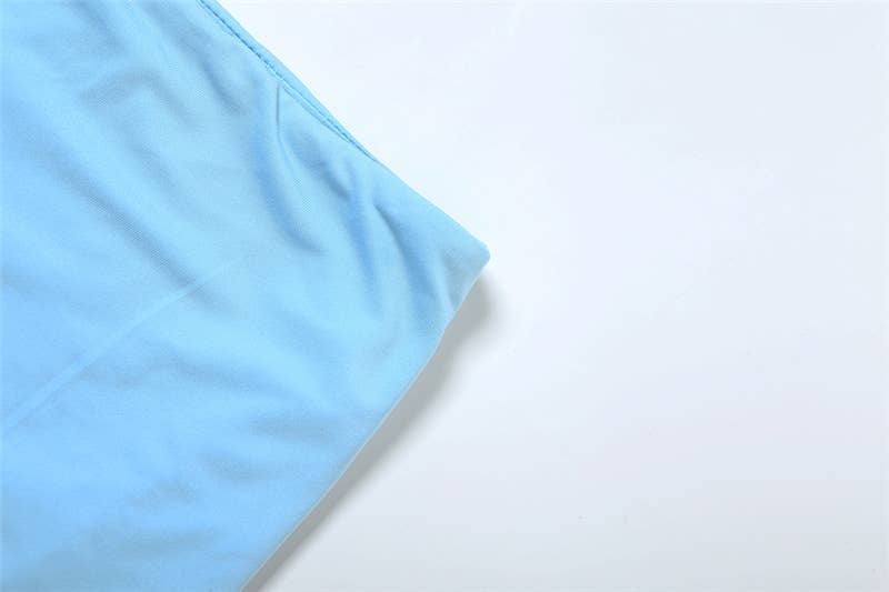 Sexy Crop Top and Bodycon Shorts Set