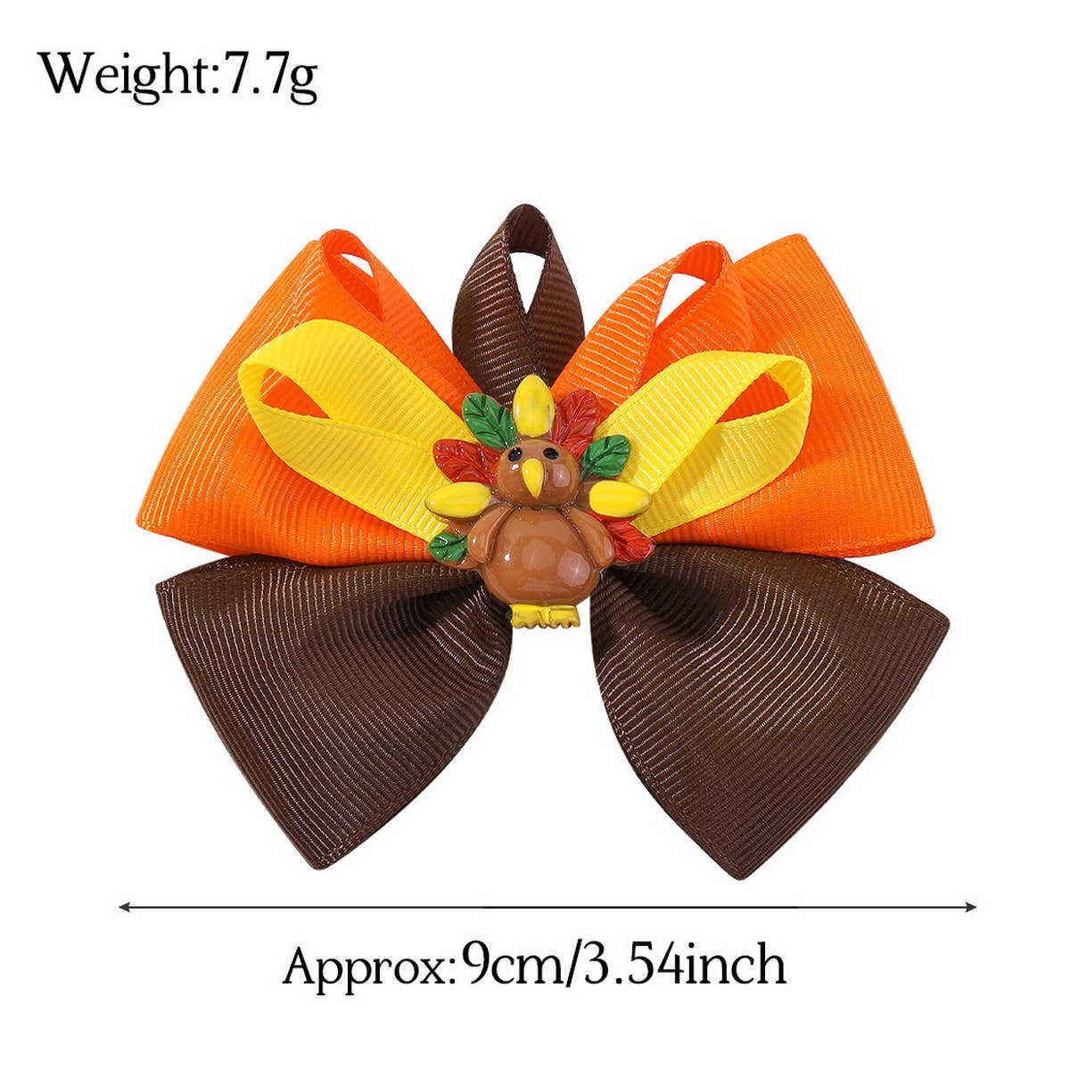 Turkey Bow Hair Clip for Kids ? Party Style