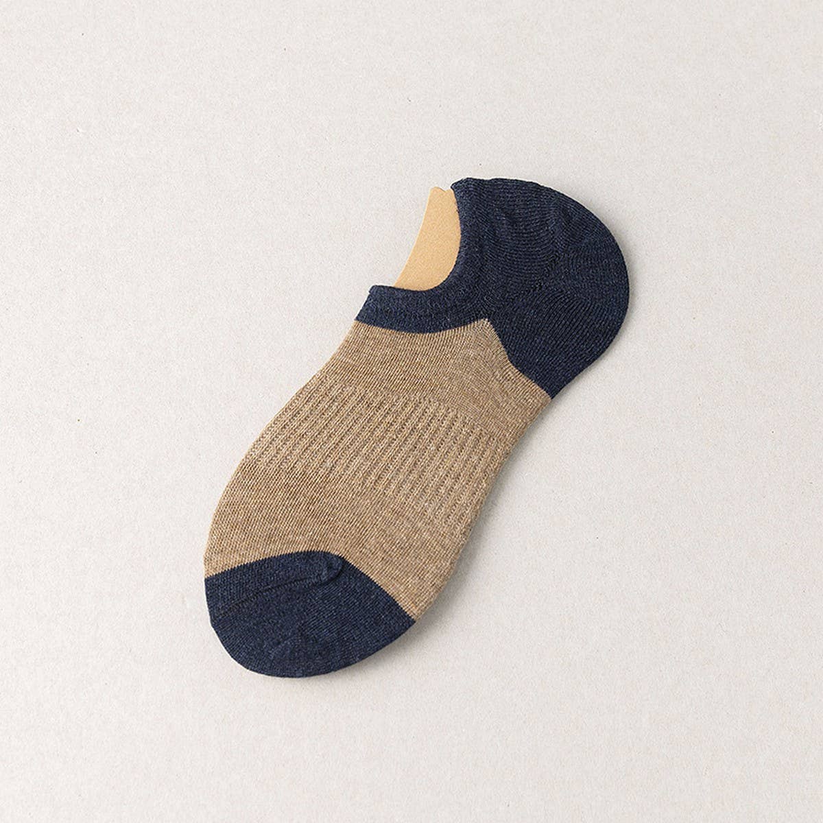 CWMS2453_SUMMER COLOR BLOCK CASUAL RETRO MEN'S SOCKS