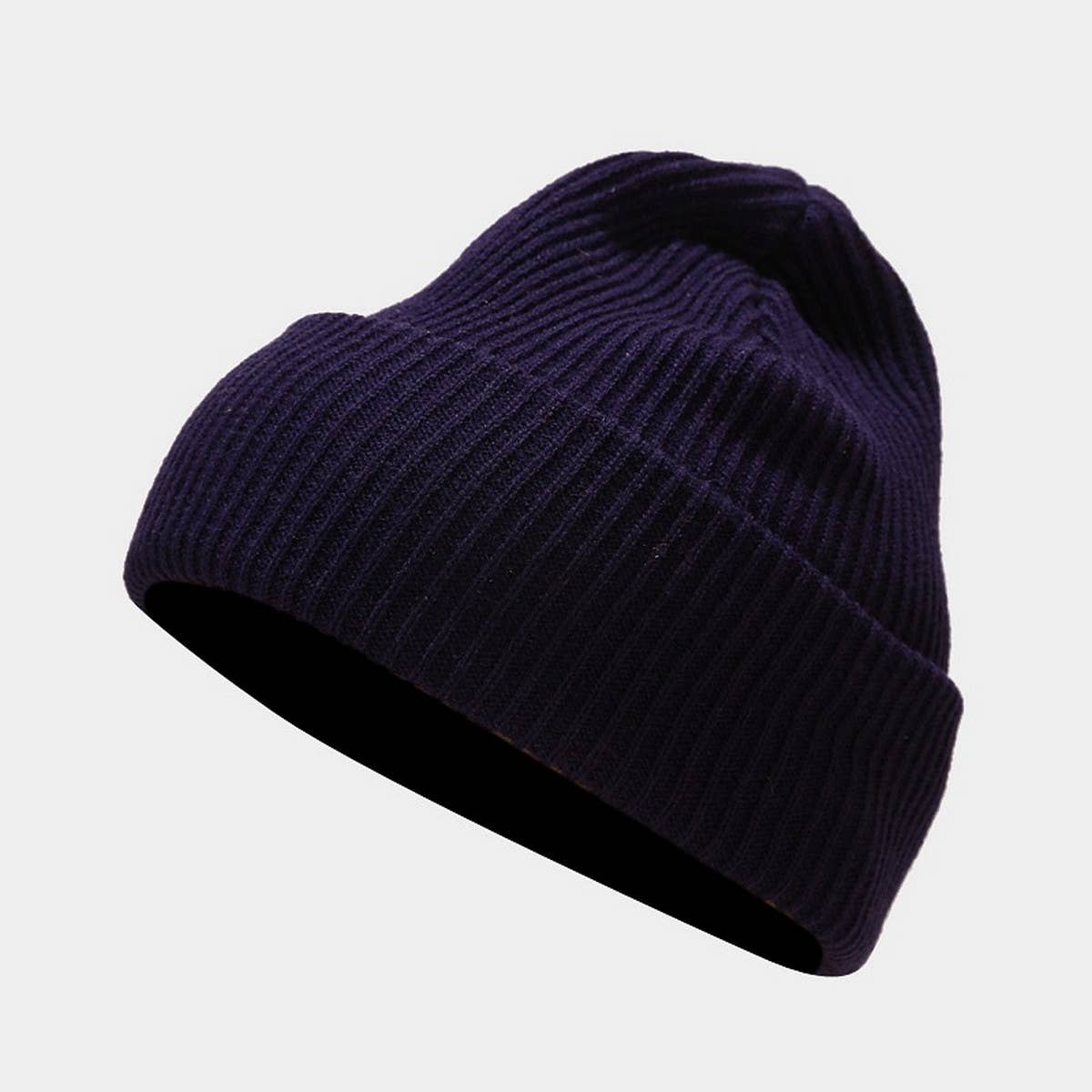SIMPLE WOOL KNITTED HAT_CWAH1585