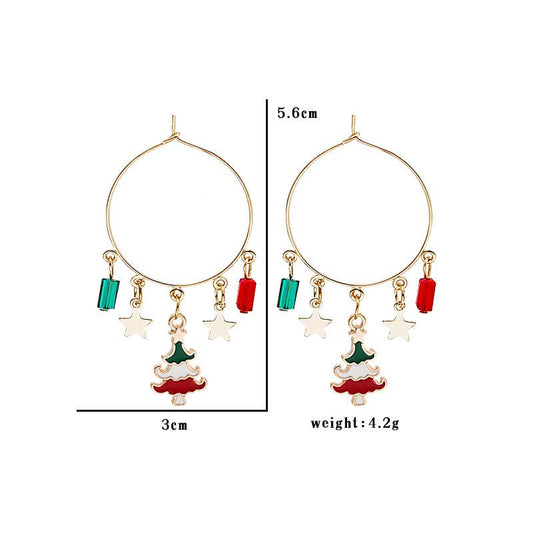 CHRISTMAS EXAGGERATED PERSONALITY EARRINGS