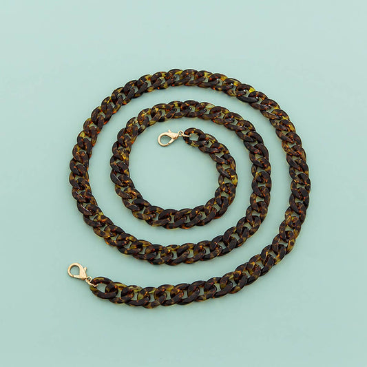 47.24"Acrylic Leopard Print Bag Chain,Phone Strap_CWMM5094