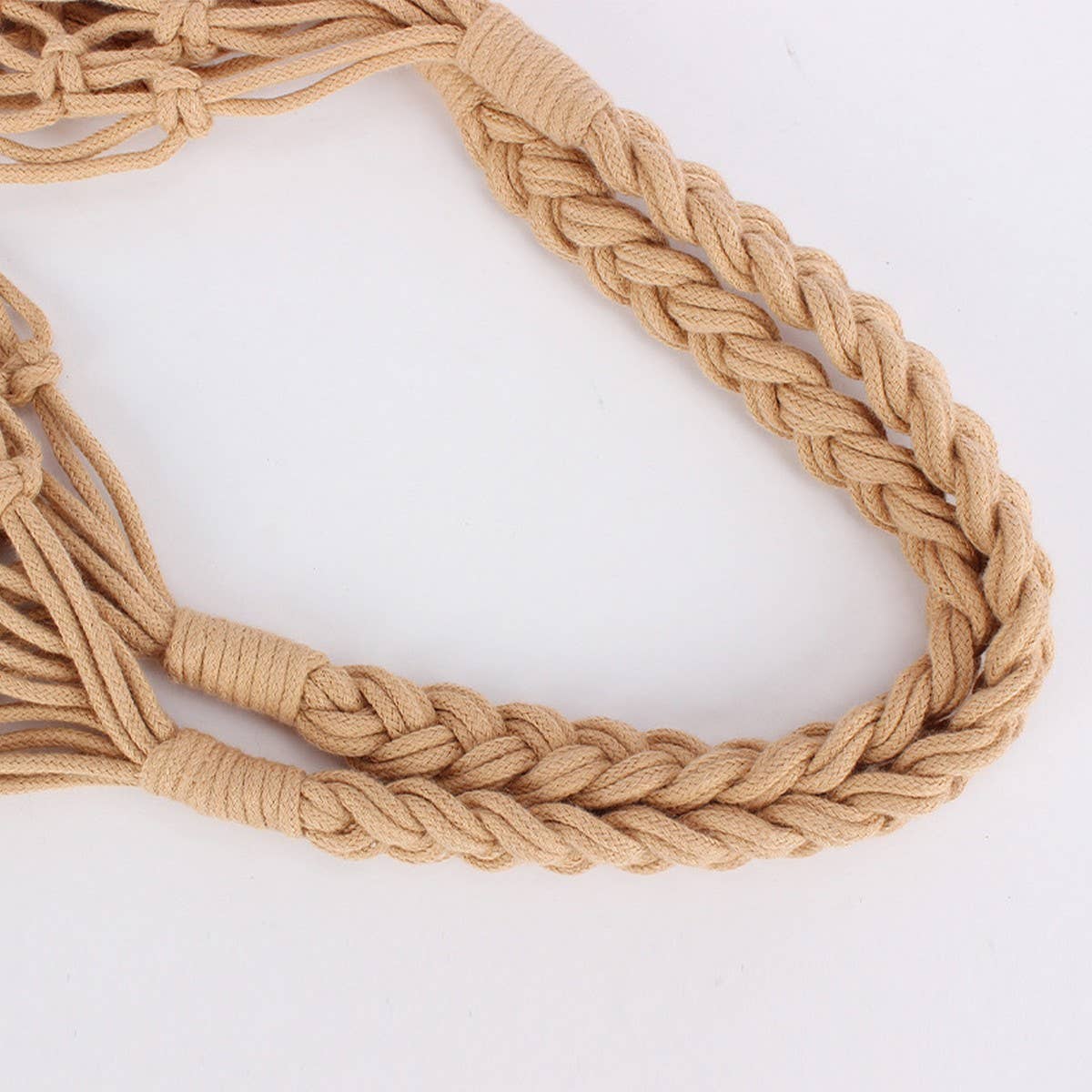 TRENDY WOVEN BEACH BAG WITH MESH SPACIOUS INTERIOR_CWAB4671