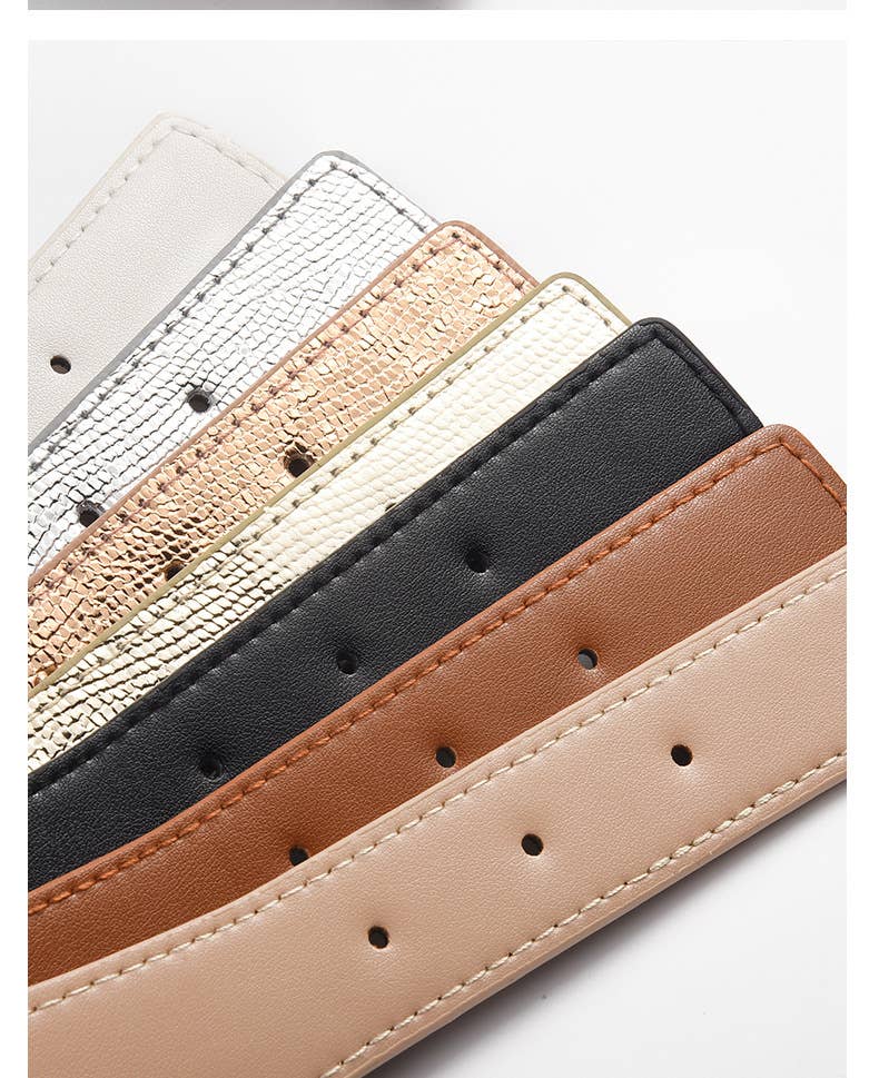 Elastic imitation leather PU with dress jacket waist seal