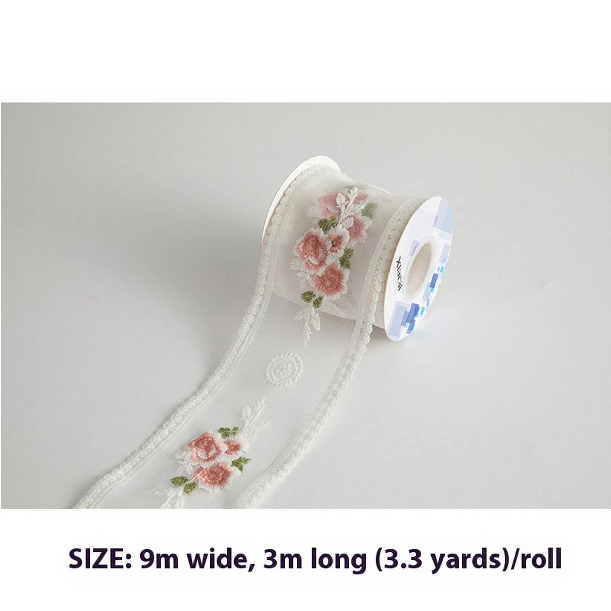 ROSE FLOWER EMBROIDERY LACE DIY RIBBON