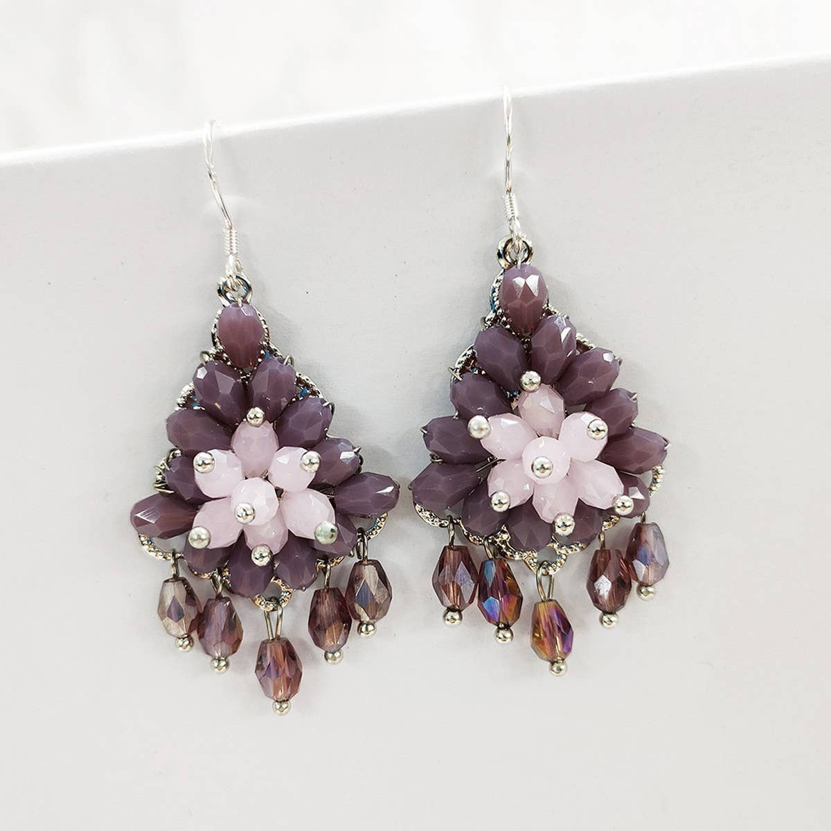 VINTAGE TASSEL HANDMADE VINTAGE BEADED EARRINGS