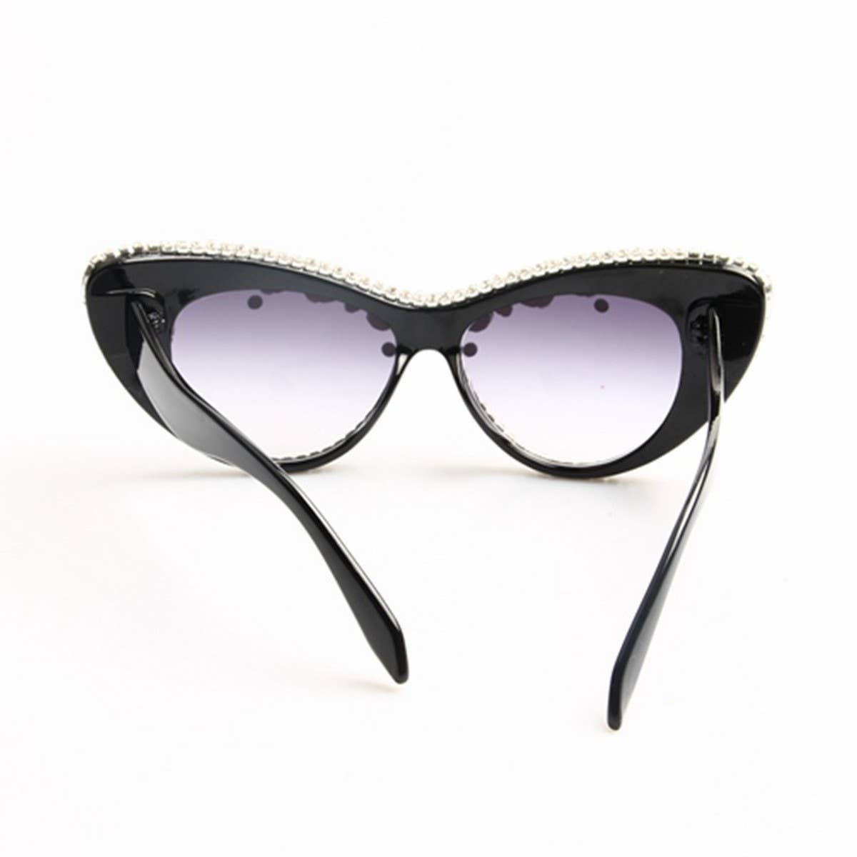 COLORFUL RHINESTONE CAT-EYE SUNGLASSES