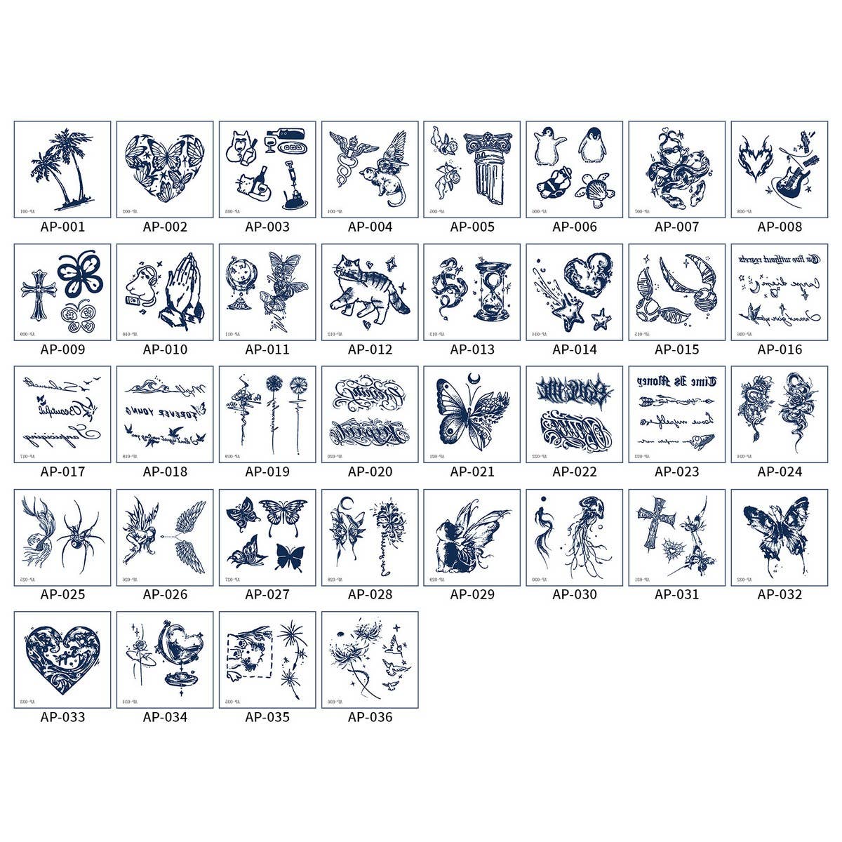 Street Style Juice Tattoo Stickers Waterproof_CWMM8353