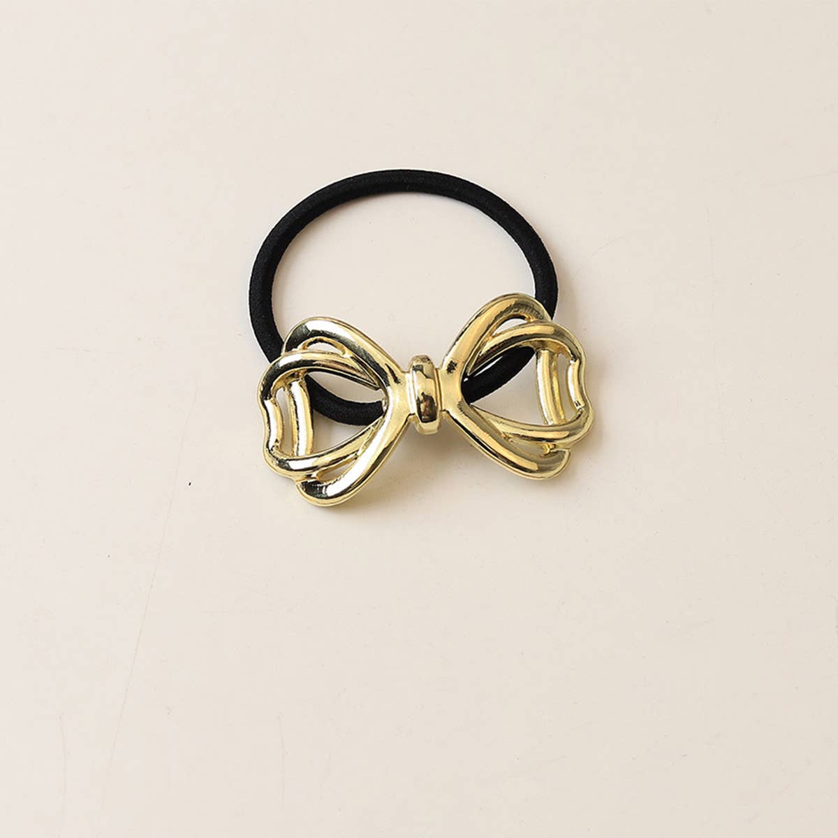 DESIGN HOLLOW BOW HAIR SCRUNCHIES