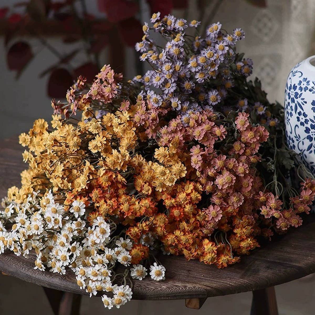 Autumn Long Stem Daisy Artificial Flower Bouquet_CWMM6510