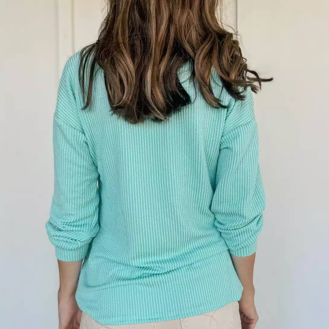 Simple solid color all-in-one women's loose hoodie