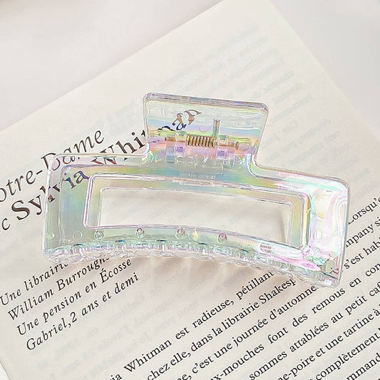 Pearlescent iridescent mermaid princess gripper