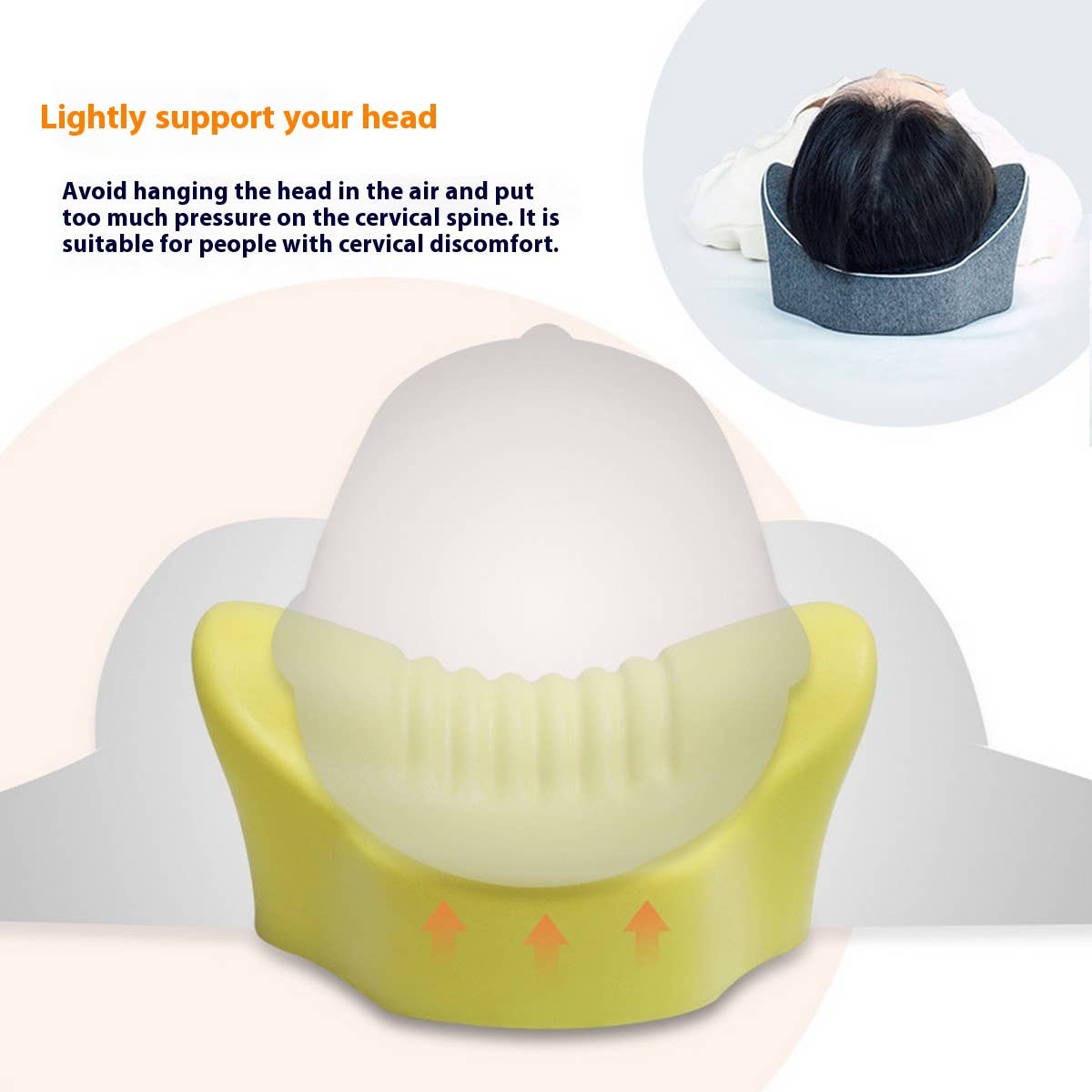 Slow Rebound Memory Foam Neck Pillow, Cotton Cover_CWMM8097