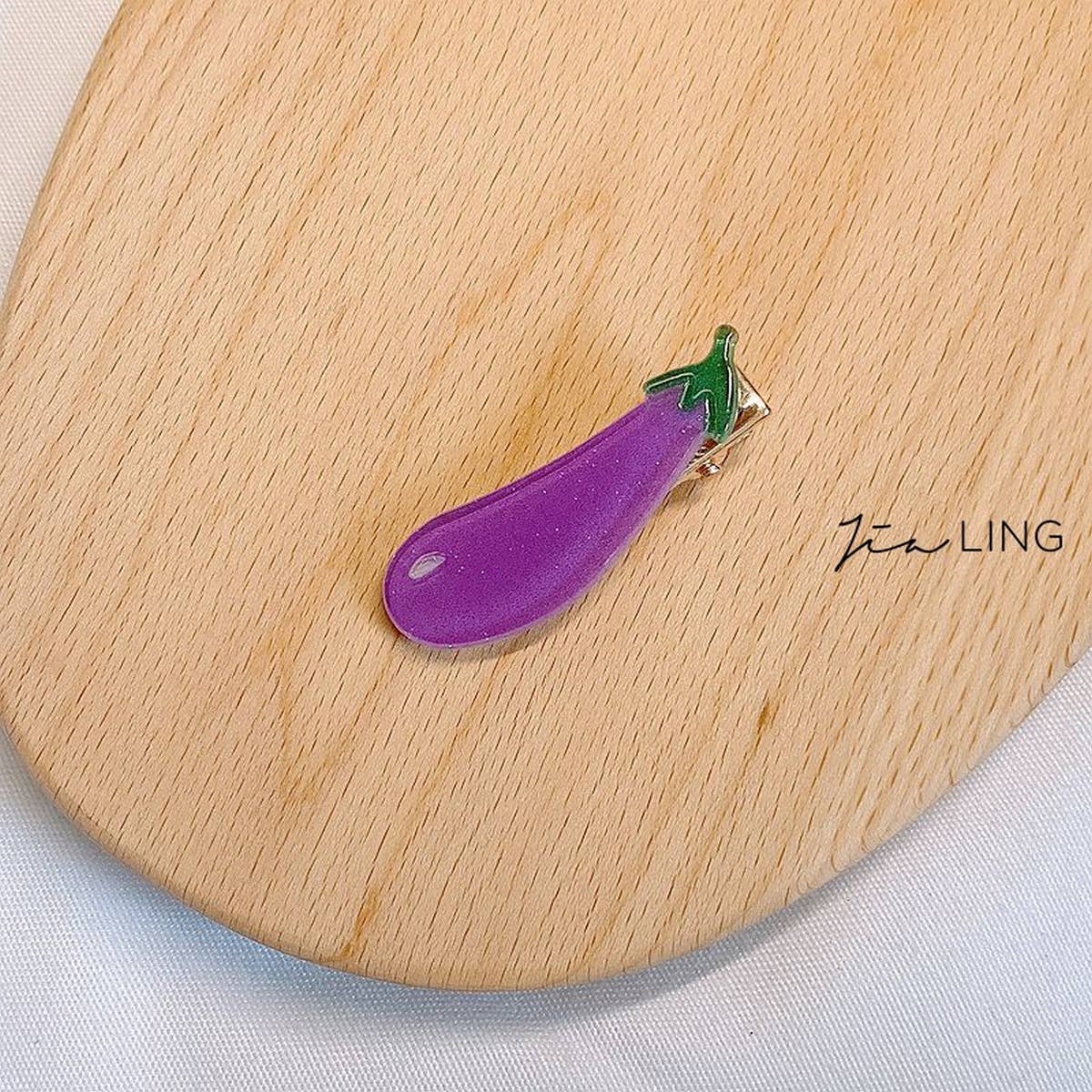 CHILDREN'S WATERMELON CARROT HAIR CLIP