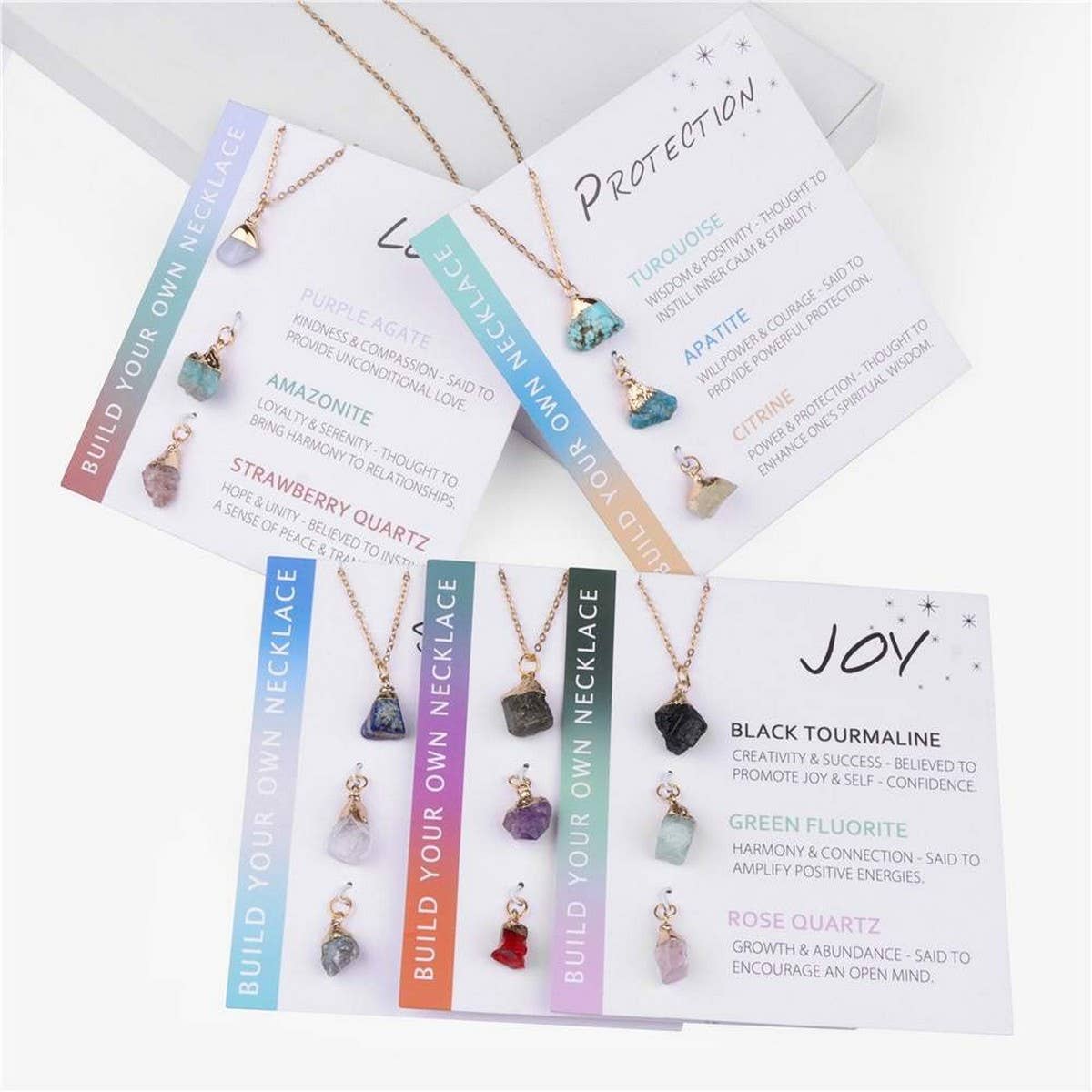 IRREGULAR NATURAL STONE NECKLACE SET