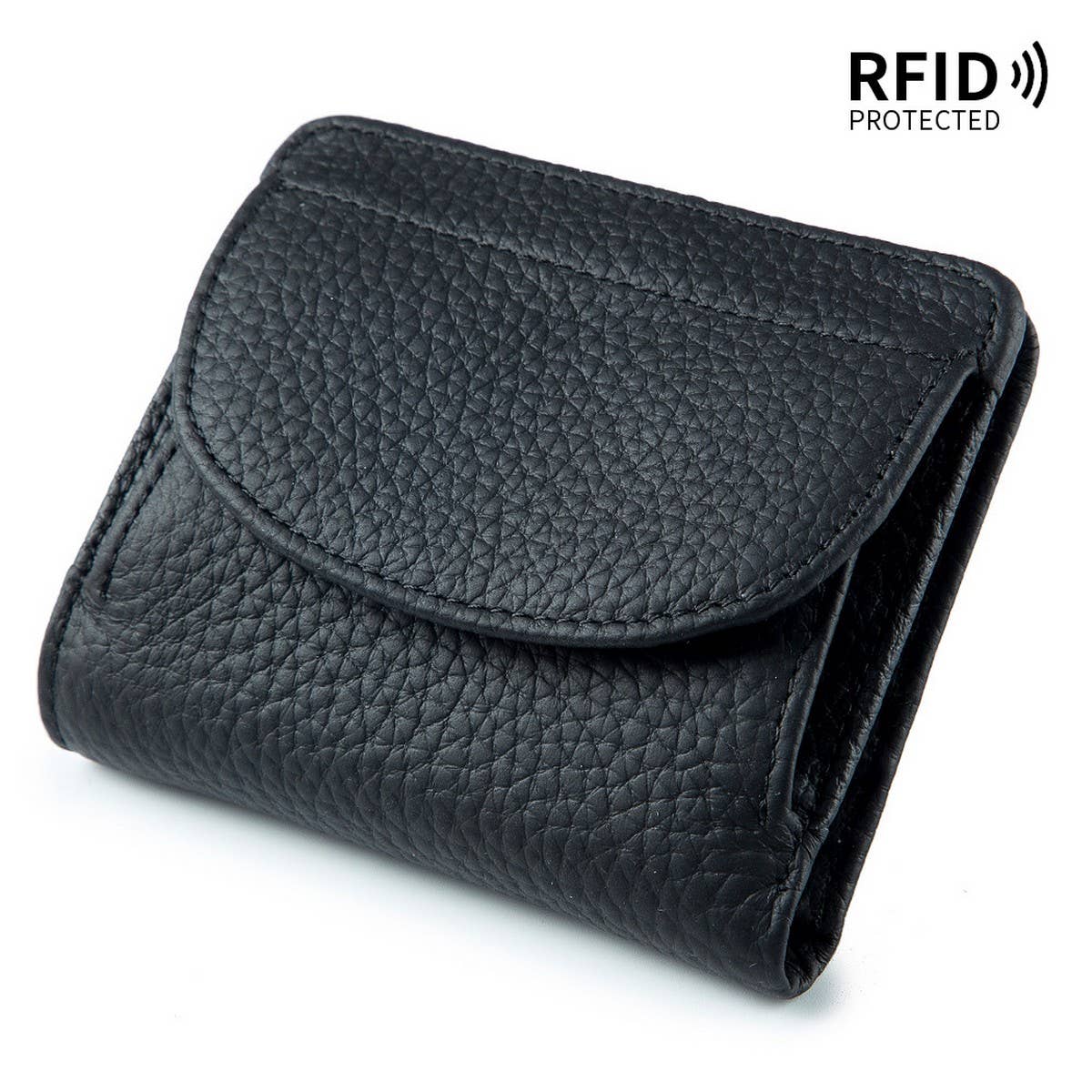 MINI SIMPLE FOLDING ULTRA-THIN LEATHER WALLET_CWAB3710