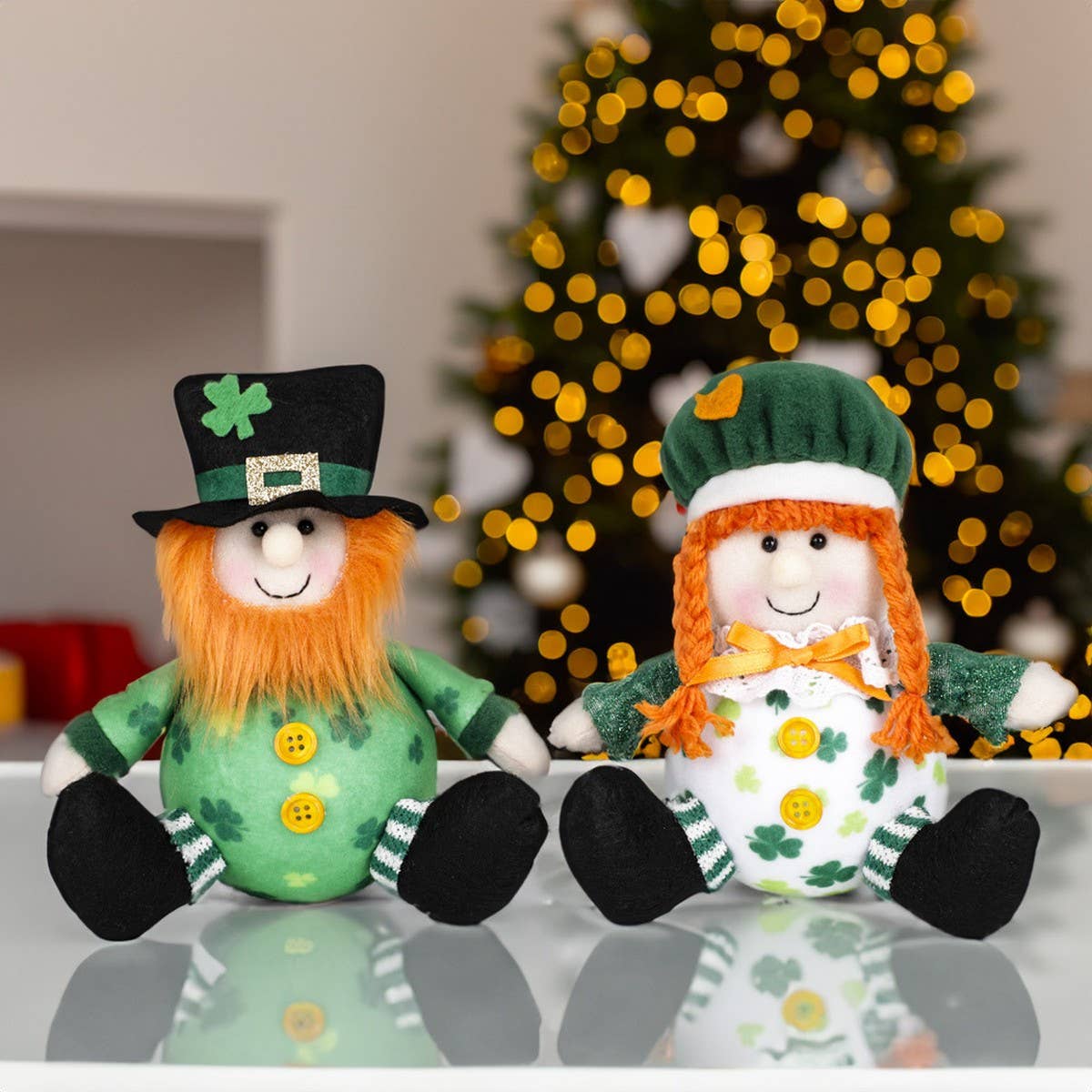 ST. PATRICK GREEN FIGURINE ORNAMENT PENDANT_CWMM3452