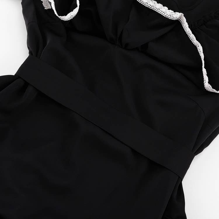 Peplum dress with flared sleeves