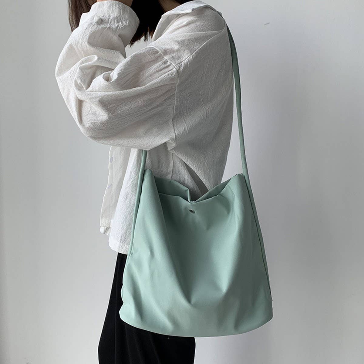CANDY COLOR SIMPLE AND FRESH CANVAS BAG_CWAB2138