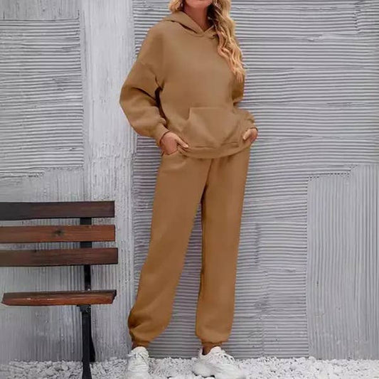 Hooded hoodie fashion pantsuit